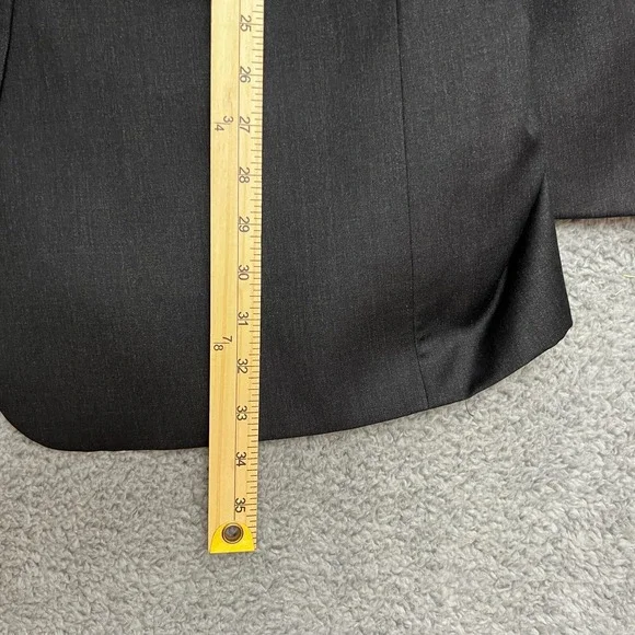 Hart Schaffner Marx Blazer Mens 46L Gray Excellent Wool Gold Trumpeter Jacket - Picture 9 of 11